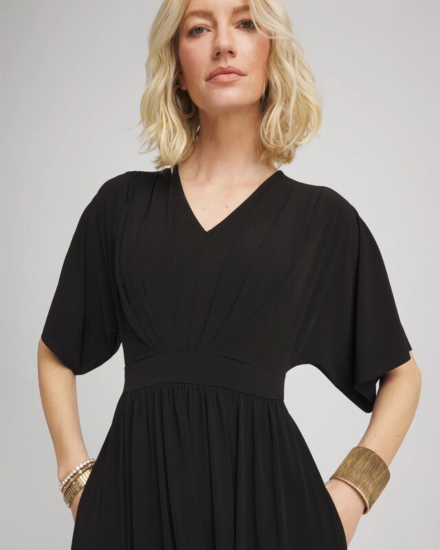 Flutter-Sleeved Jersey Maxi Dress - image 4